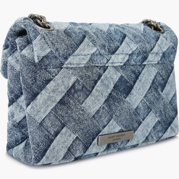 NWT Denim Crossbody Kurt Geiger - Picture 2 of 5
